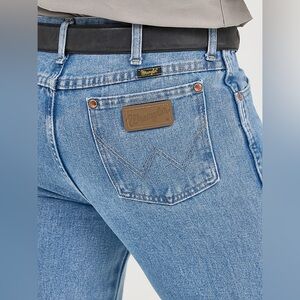 New Wrangler mens 936 slim fit cowboy cut denim blue Jeans 31x34